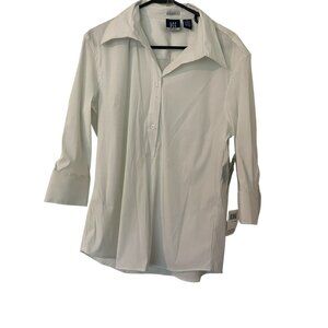 Women's Blouse White DCC Missy XL NWT